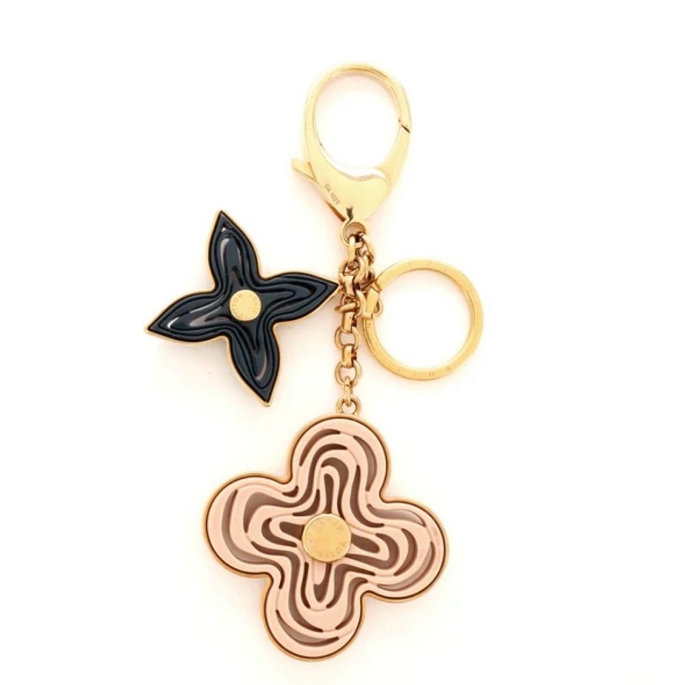 Louis Vuitton Rose NaΓ―f Bag Charm. Bijou Sac NaΓ―f Rose. Pink and Navy Resin.